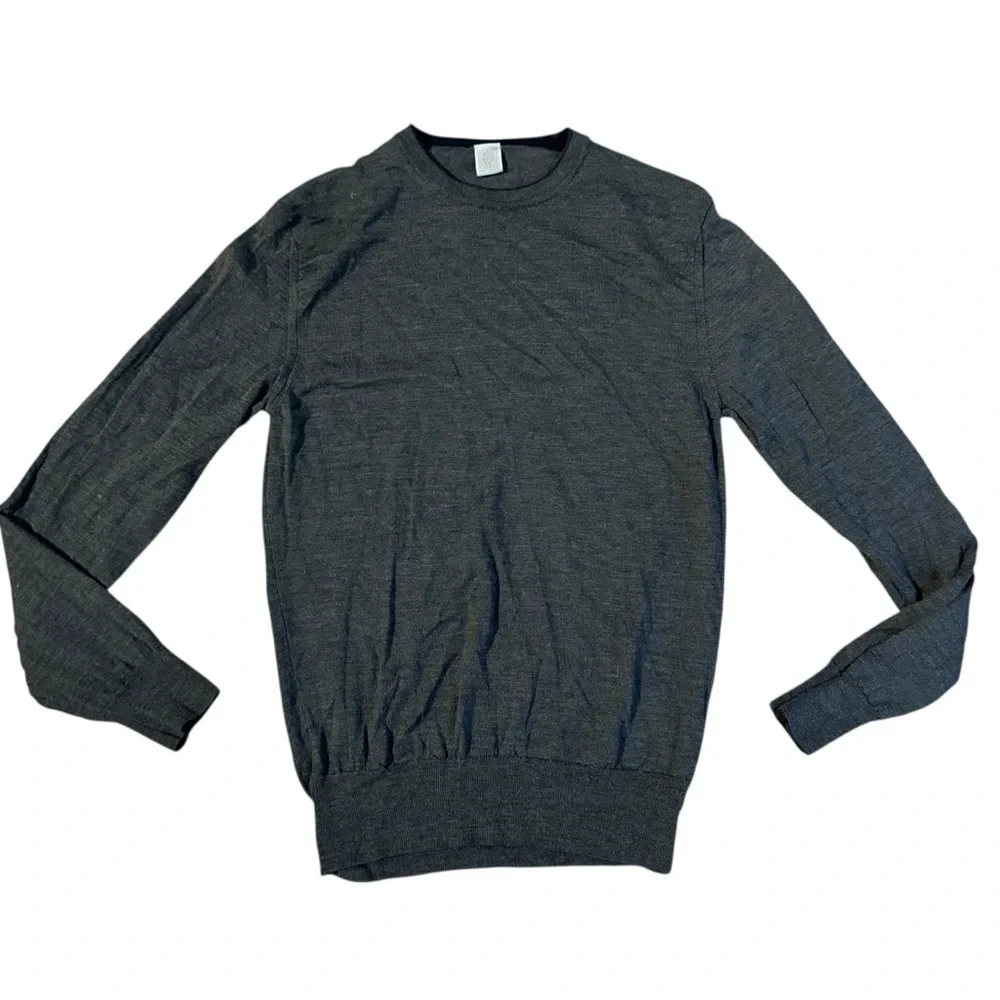 Eleventy Gray Lightweight Wool Silk Sweater Size Small